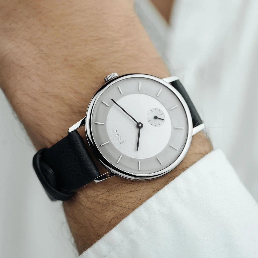 DuFa x Kroyer Saetter Lassen DF-9031-01 Silver White Analog Watch - Picture 4 of 7